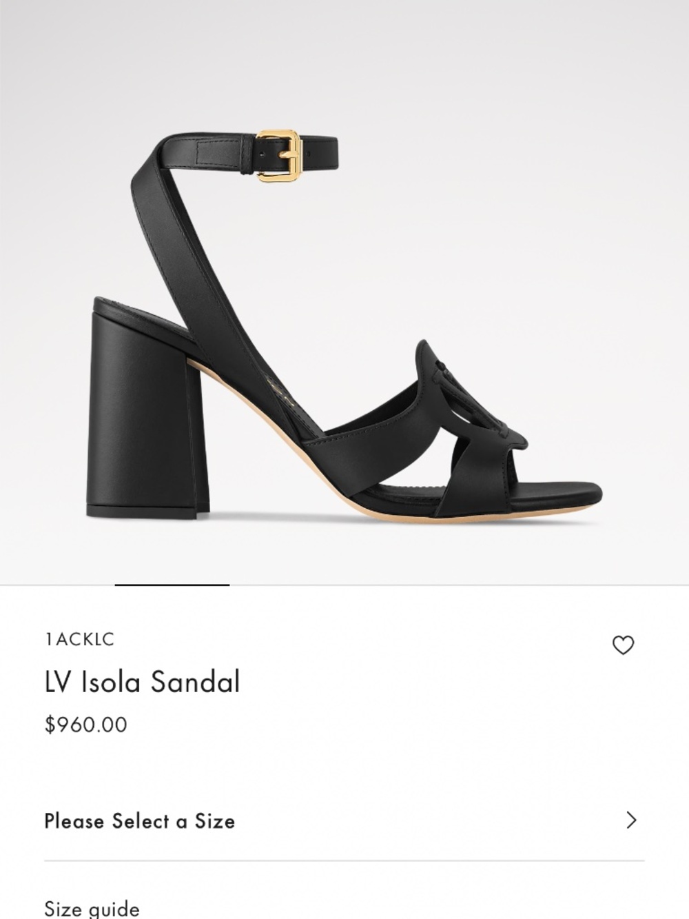 Louis Vuitton Isola Sandal